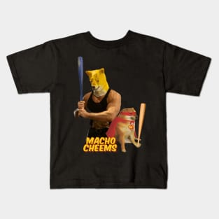 Macho Cheems and Super Cheems 2 Kids T-Shirt